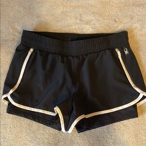 NWOT Spyder Women's Black Athletic Shorts medium
